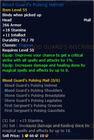 Blood Guard's Pulsing Helmet